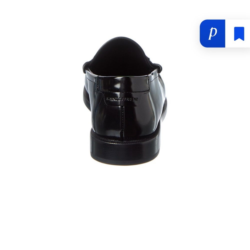 Le monogram Saint Laurent Patent Black Loafers - Picture 11 of 11